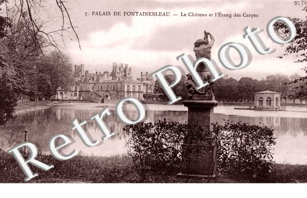 Palais de Fontainebleau, le Chateau et l'Etang des Carpes