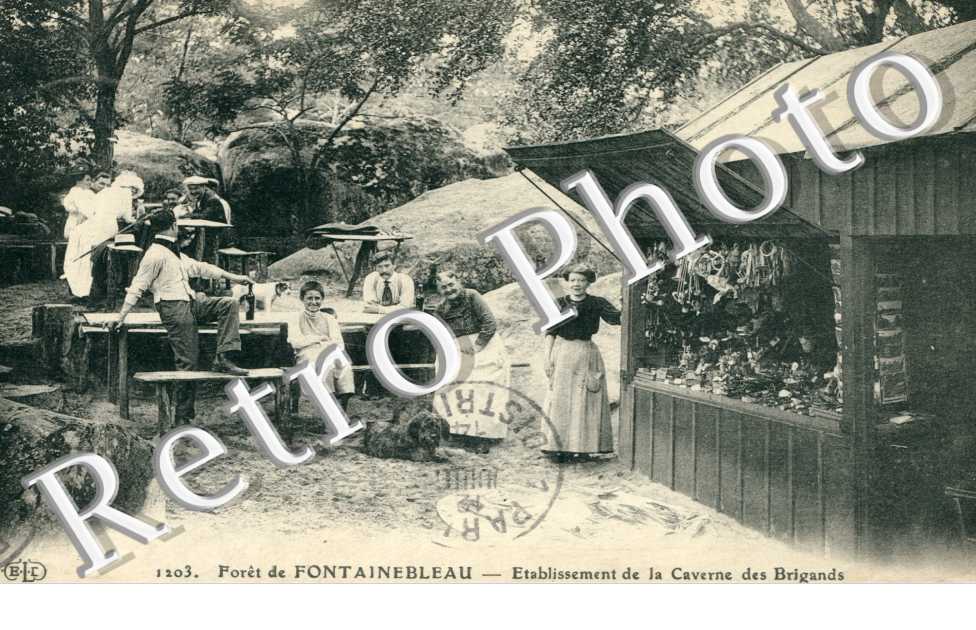 Foret de Fontainebleau, Etablissement de la Caverne des Brigands
