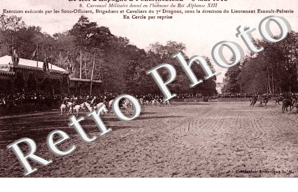 le Roi d'Espagne a Fontainebleau, Mai 1913