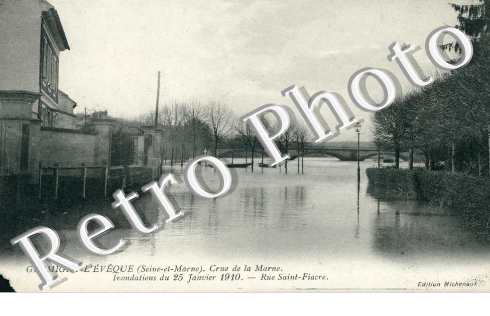 Crue de la Marne, Inondations du 25 janvier 1910, Rue Saint Fiacre