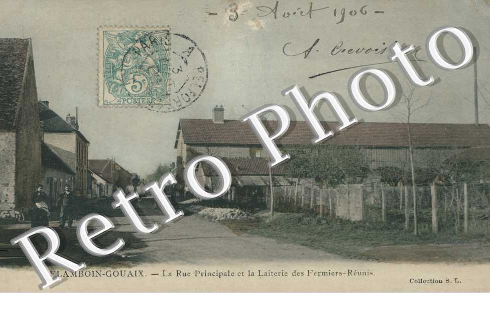la Rue Principale et la Laiterie des Fermiers-Reunis