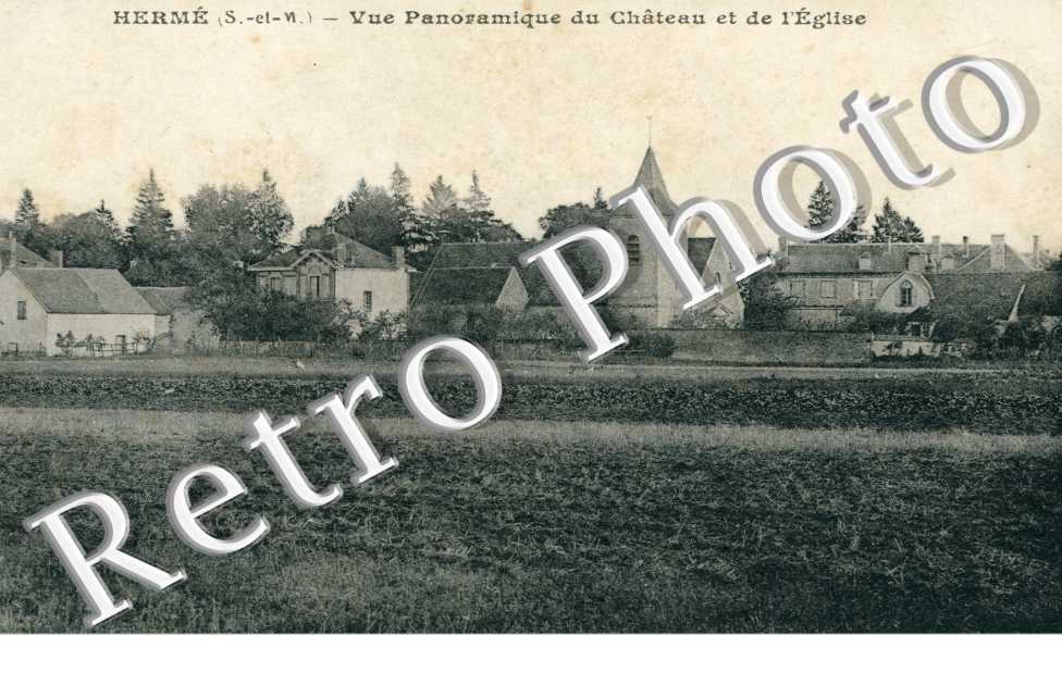 vue panoramique du Chateau et de l'Eglise