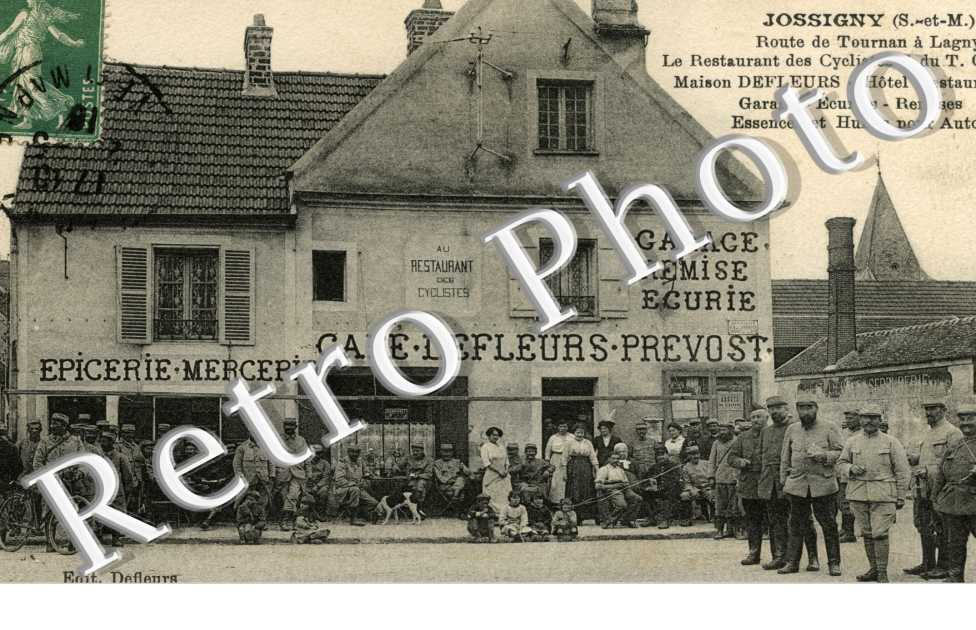 route de Tournan a Lagny, maison Defleurs, hotel-restaurant-garage-ecuries-remises essence