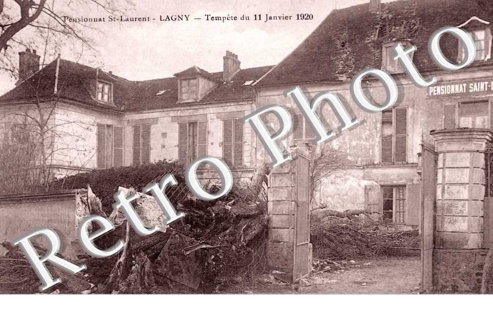 le Pensionnat de Saint-Laurent, la Tempete du 11 Janvier 1920