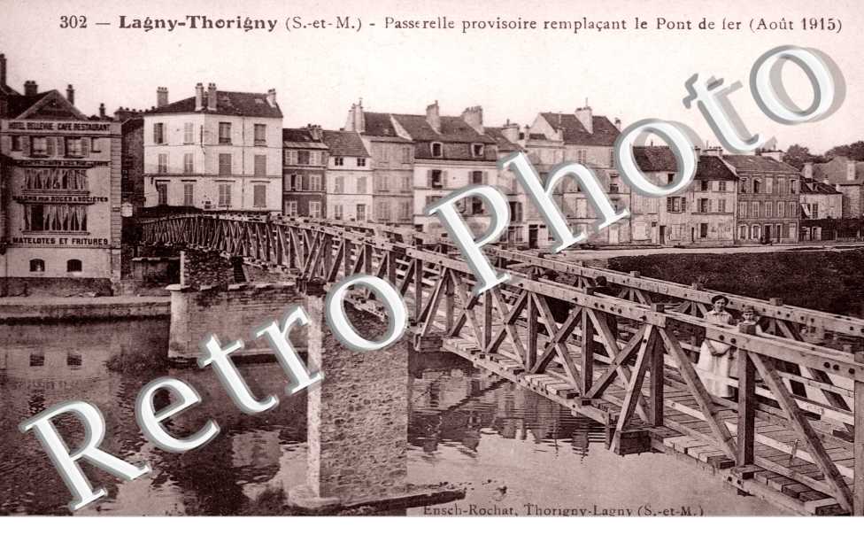 Passerelle provisoire aout 1915