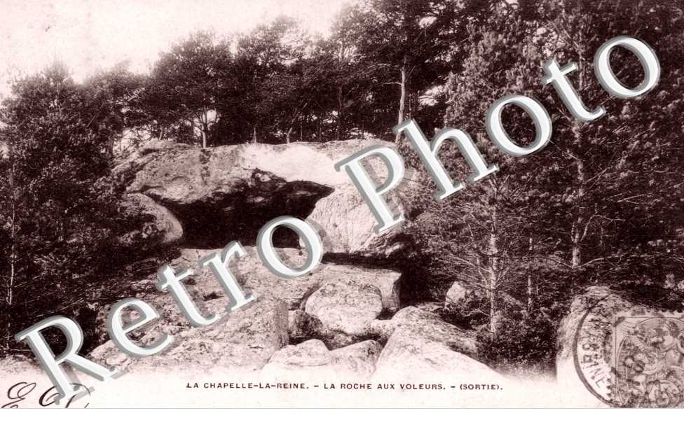 La Chapelle La Reine, Roche aux voleurs