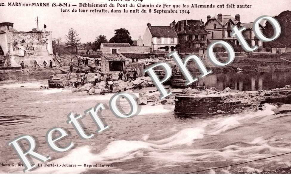 Deblaiement du Pont du Chemin de Fer