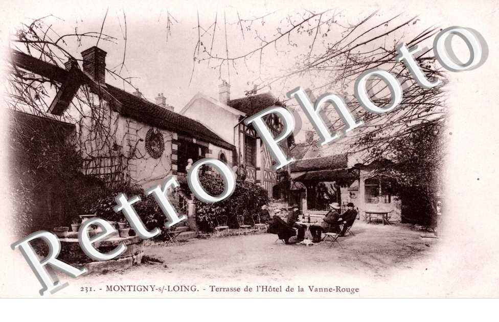 la Terrasse de l'Hotel de la Vanne-Rouge