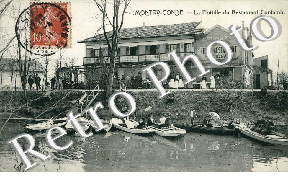 Condé - La flotille du restaurant Contamin