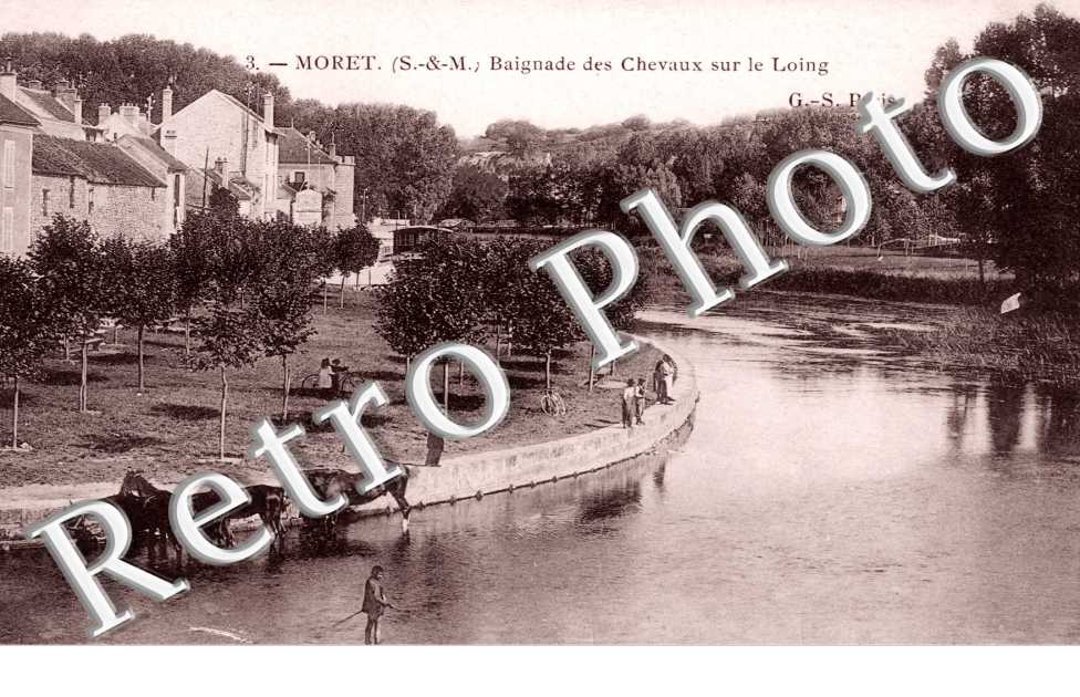 la Baignade des Chevaux sur le Loing