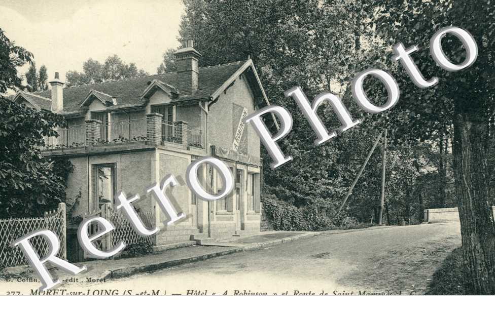 Hotel "A Robinson" et Route de Saint-Mammes