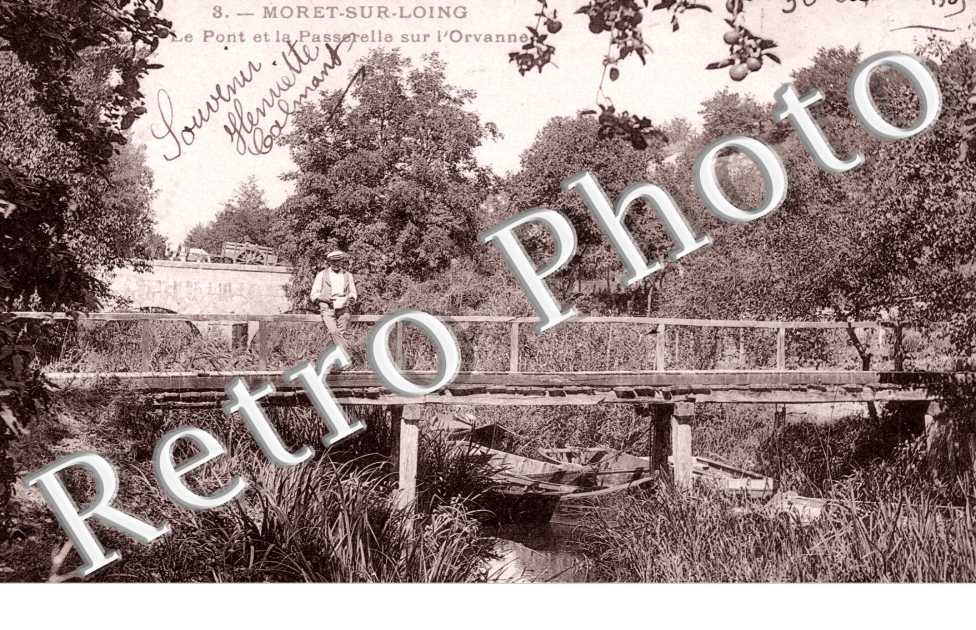 le Pont et la Passerelle sur l'Orvanne