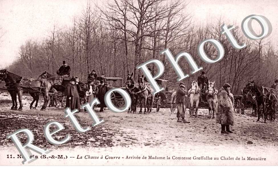 la Chasse a Courre, Arrivee de la Comtesse Greffuhle au Chalet de la Meuniere
