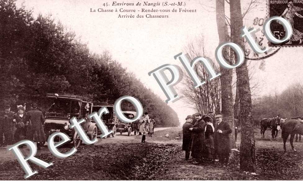 la Chasse a Courre, Rendez-Vous de Frevert, Arrivee des Chasseurs