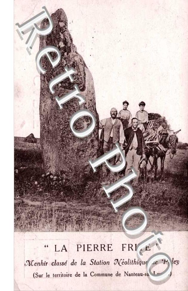menhir classe de la station neolithique de Paley