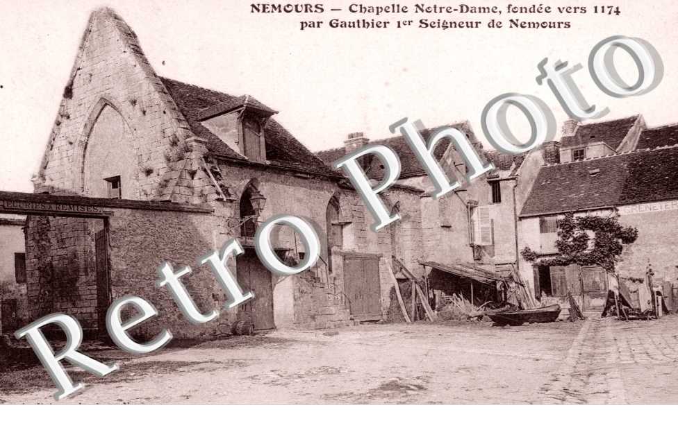 Chapelle Notre-Dame fondee vers 1174 par Gauthier 1er seigneur de Nemours