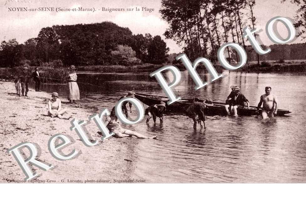 Baigneurs sur la plage