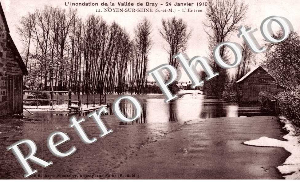 l'Entree, l'Inondation de la Vallee de Bray Janvier 1910