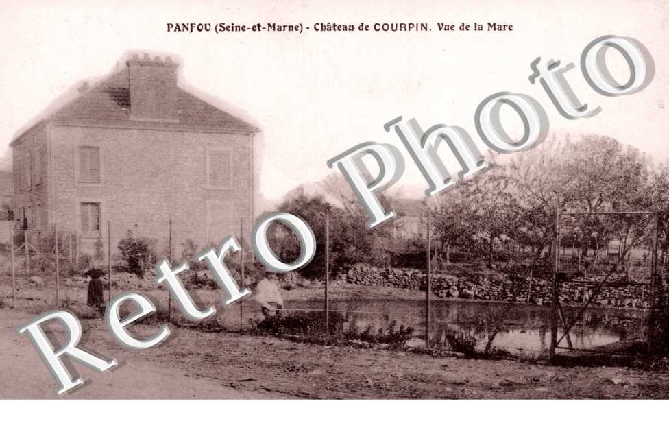chateau de Courpin, vue de la Mare