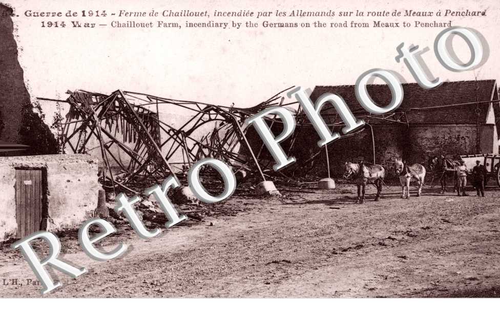 Ferme de Chaillouet incendiée par les Allemands