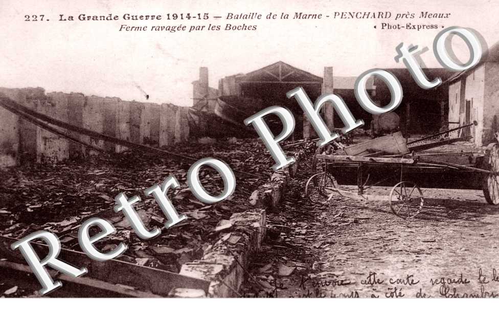Ferme ravagée par les Boches