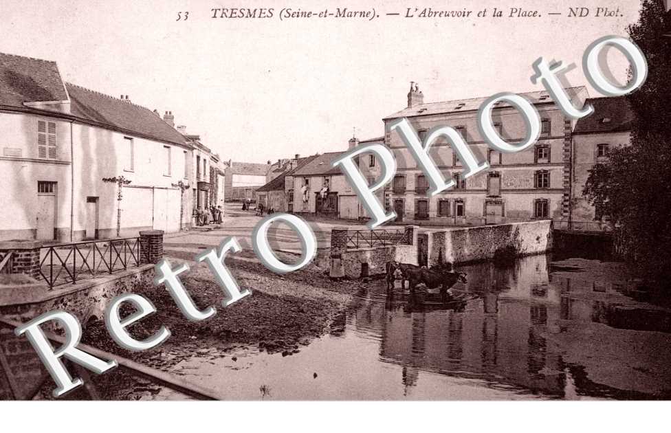 TRESMES -  l'Abreuvoir et la Place 