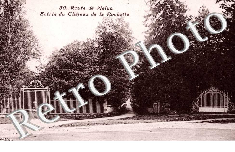 Route de Melun, Entree du Chateau de la Rochette