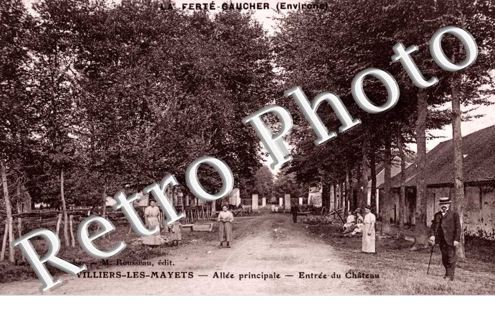 VILLIERS LES MAYETS  Allee principale - Entree du chateau