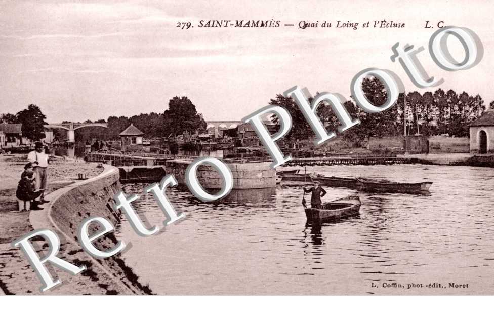 Quai du Loing et l'Ecluse