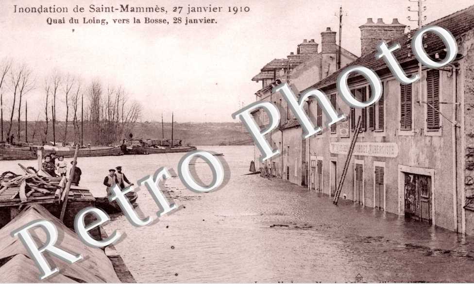 inondations de saint mammes 27 janvier 1910