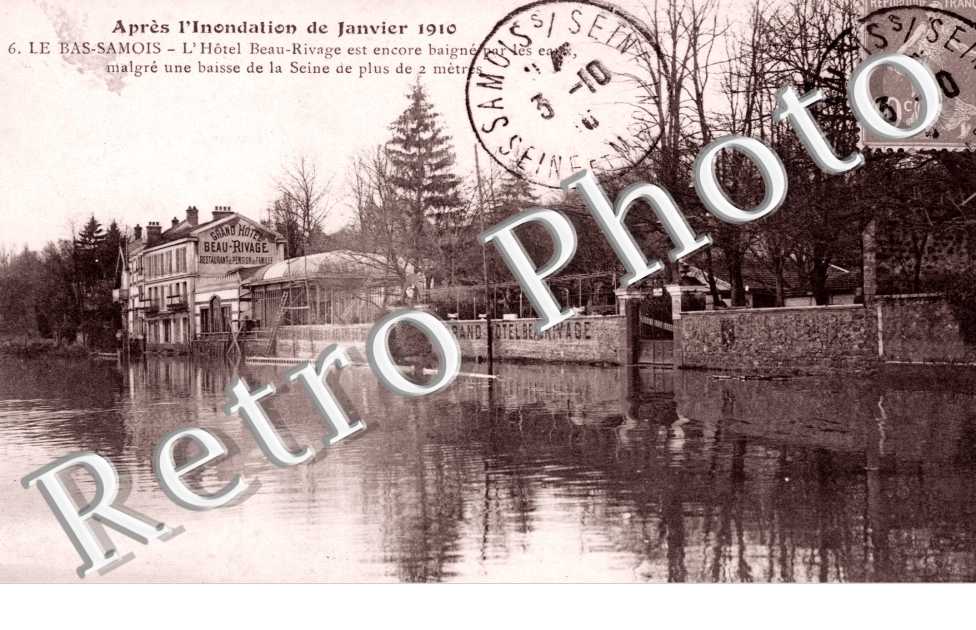 le Bas-Samois, Apres l'Inondation de Janvier 1910, l'Hotel Beau-Rivage