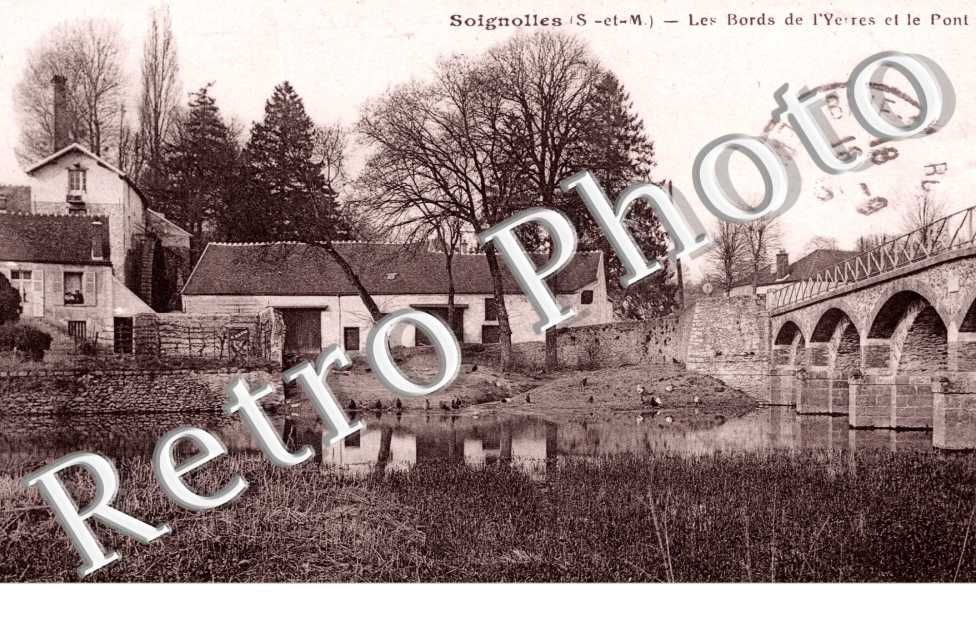 les bords de l'Yeures et le pont