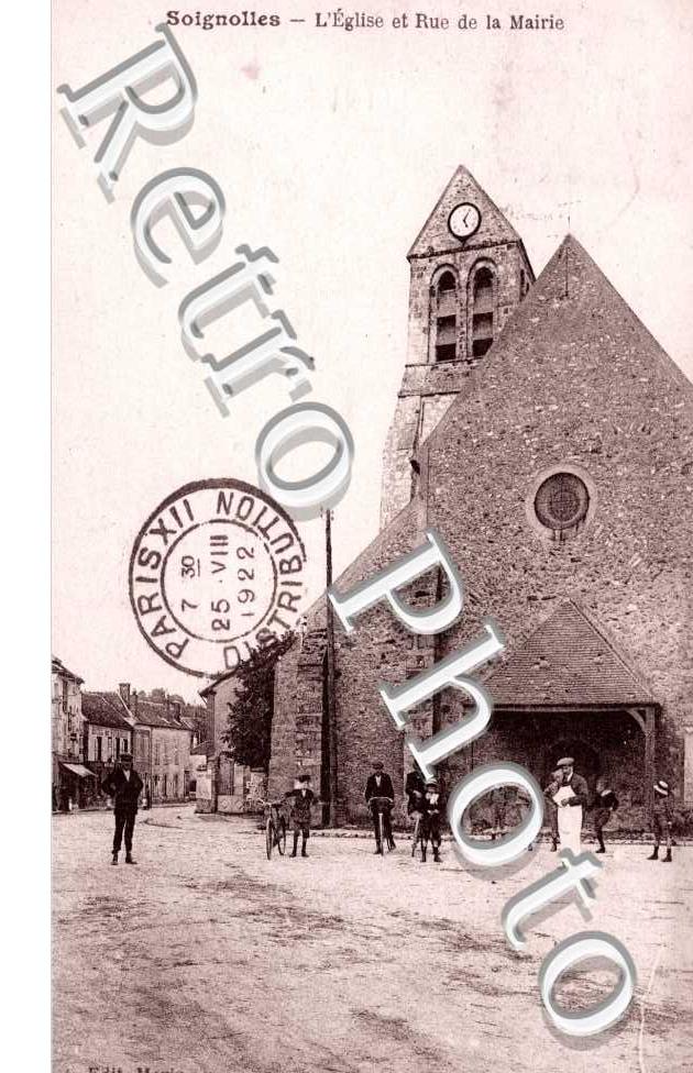 l'eglise et rue de la Mairie
