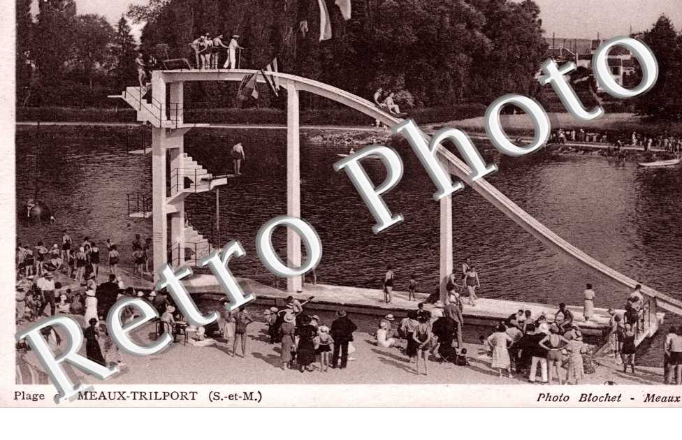 La plage de Meaux-Trilport (toboggan)