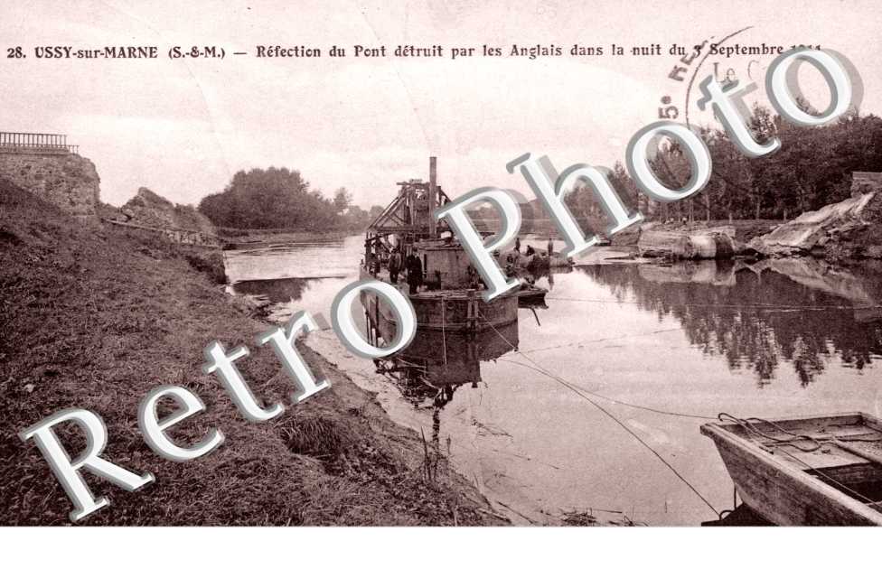 Refection du Pont detruit par les anglais
