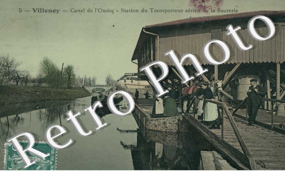 canal de l'ourcq station du transporteur aerien de la sucrerie