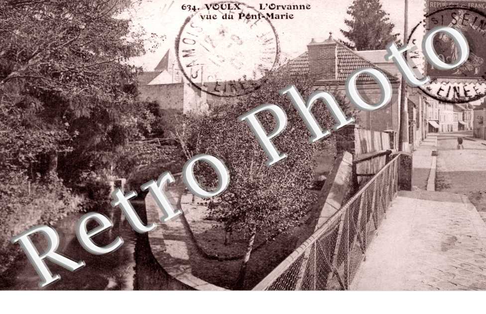 Vue du Pont Marie et sur l'Orvanne