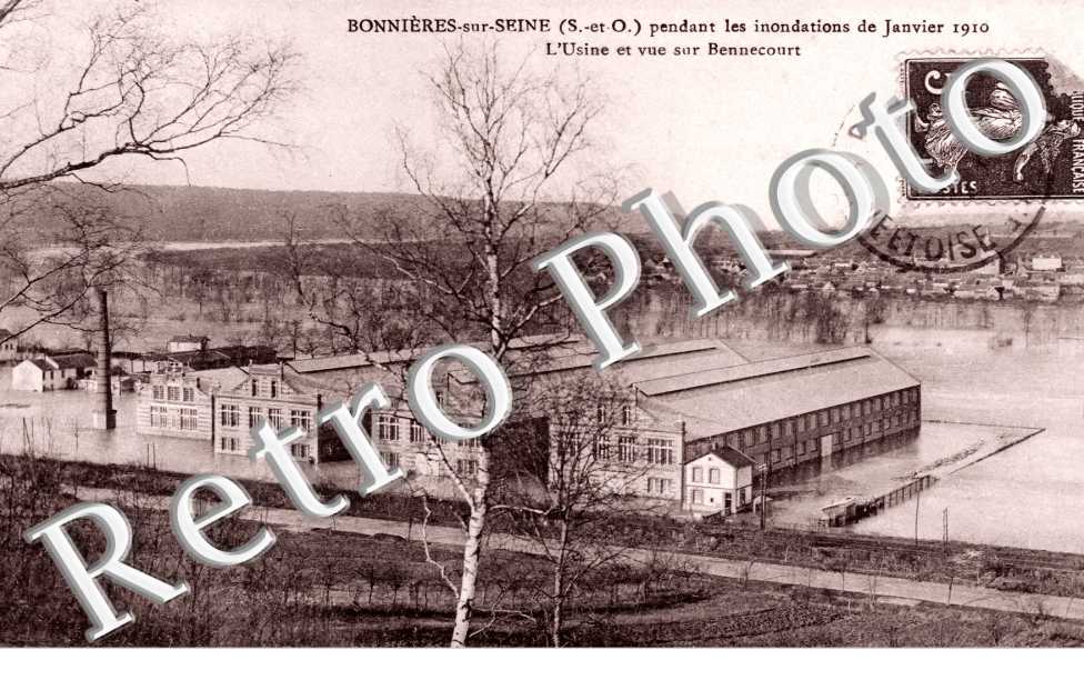 l'usine et vue sur Bennecourt