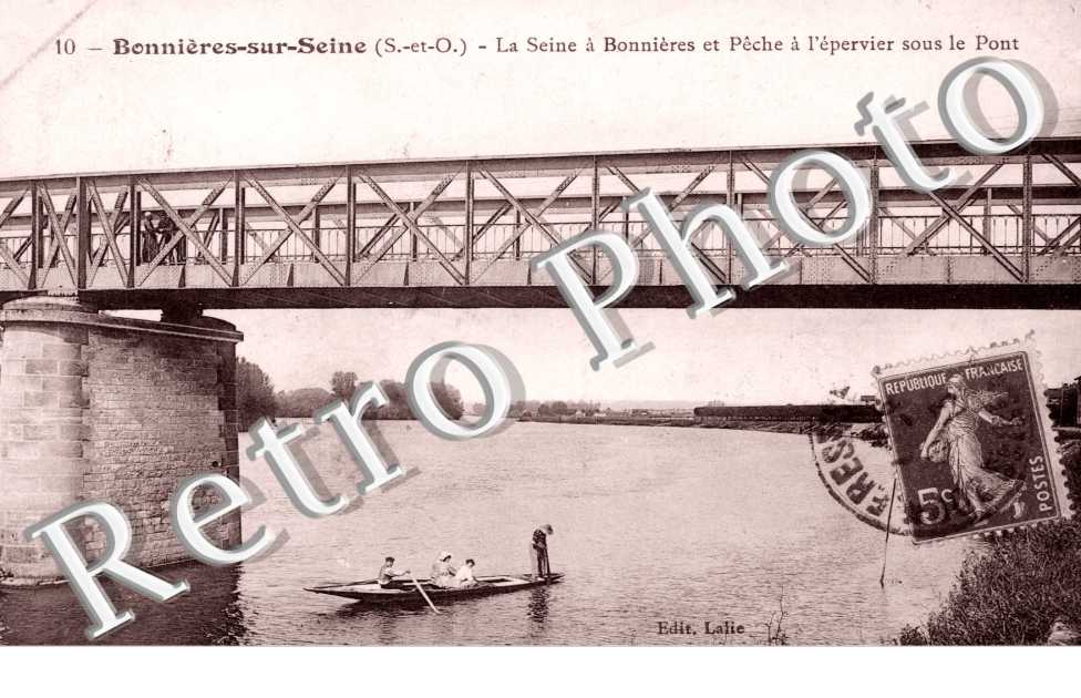 La Seine et Peche a l'epervier sous le Pont