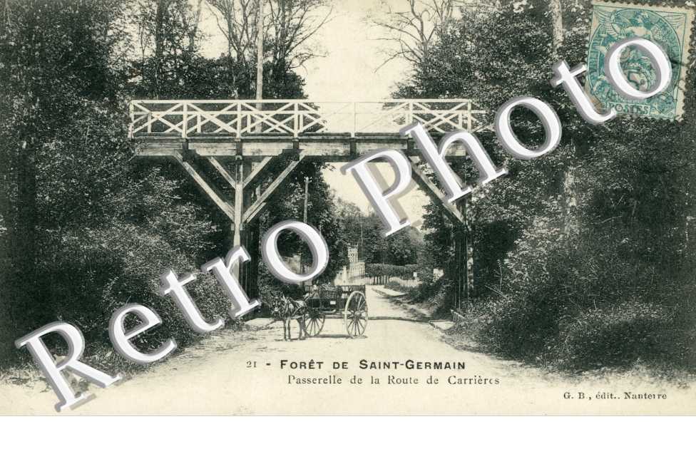 Foret de St Germain, Passerelle de la Route de Carrieres