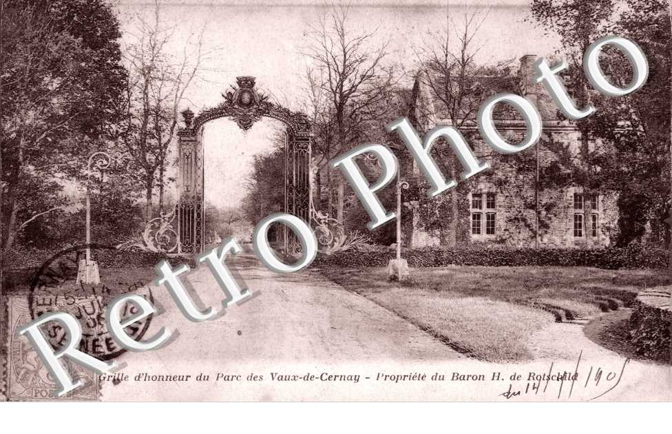 Grille d'honneur du parc des Vaux de Cernay Propriete du Baron H. de Rostschild