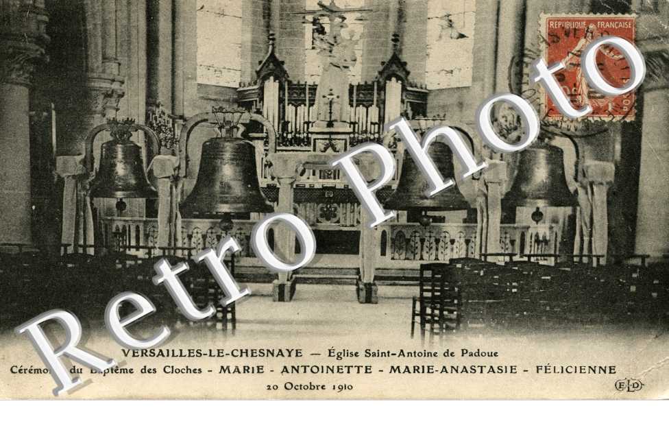 L'Eglise Saint Antoine de Padoue, Ceremonie du Bapteme des Cloches, 20 octobre 1910