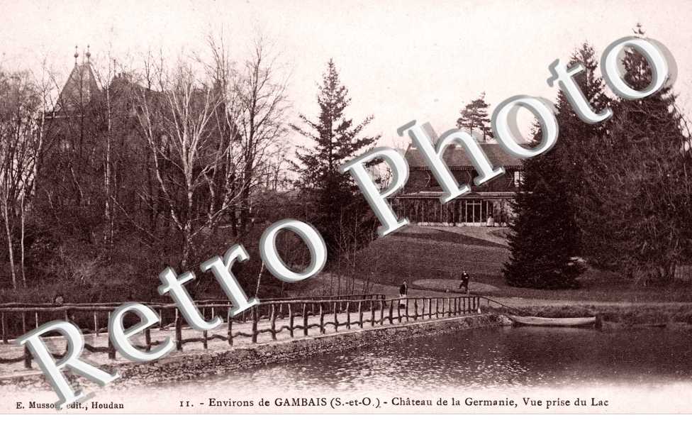 le Chateau de la Germanie, Vue prise du Lac