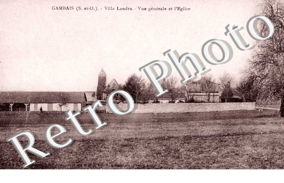 villa Landru, vue generale et l'eglise