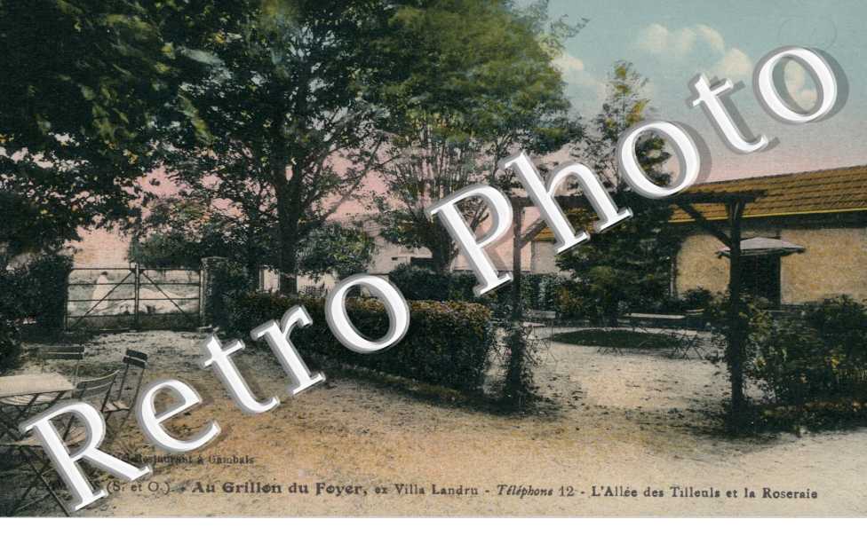 au grillon du foyer, l'allee des Tilleuls et la roseraie