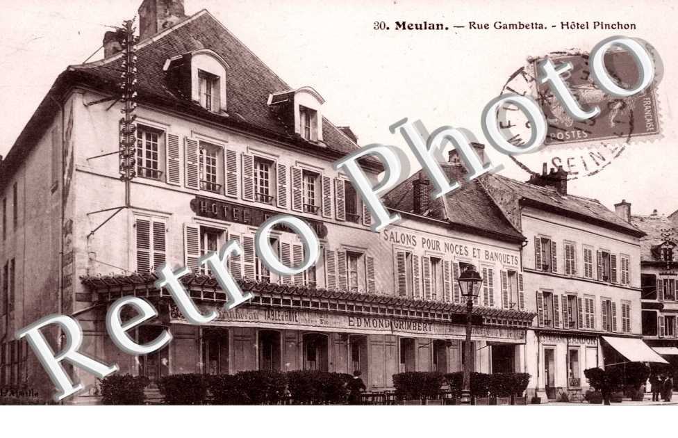 la Rue Gambetta et l'Hotel Pinchon