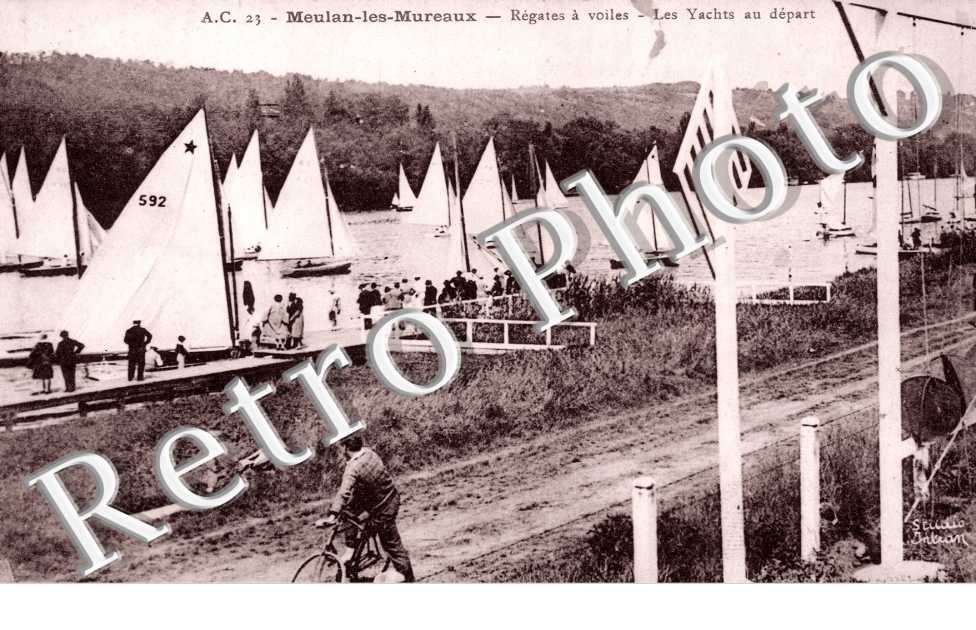 Regates a voiles, les Yachts au depart