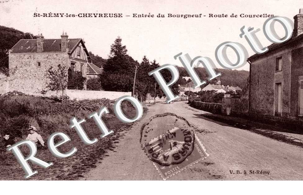 Entree du Bourgneuf, Route de Courcelles