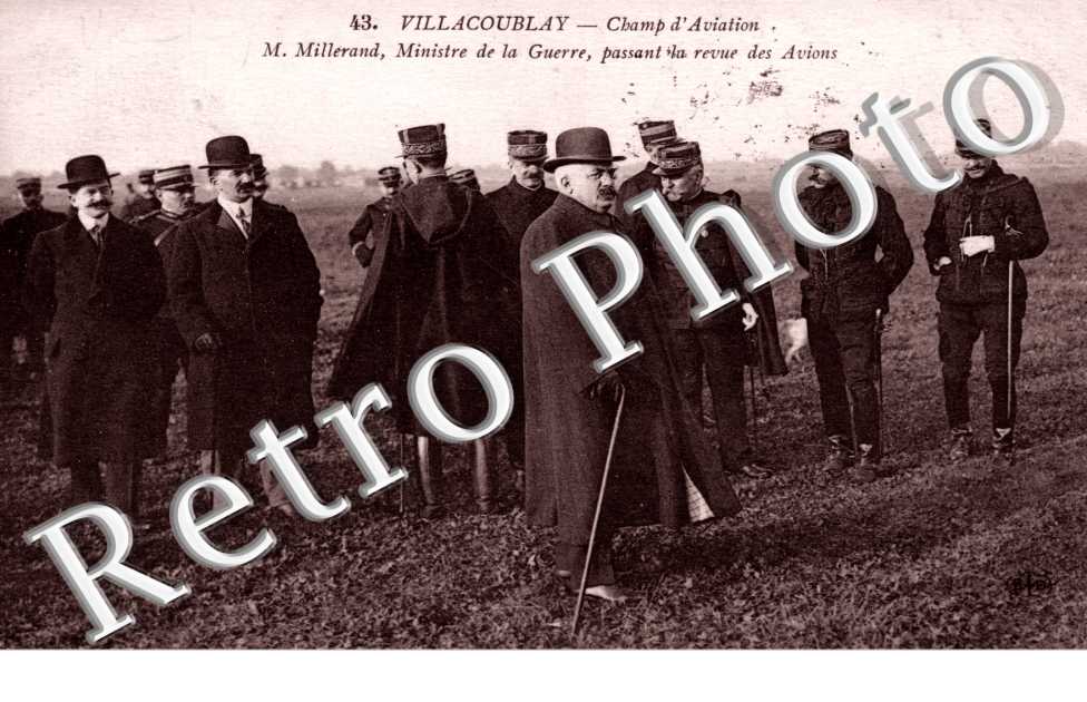 Villacoublay Champ d'aviation M. Millerand, ministre de la guerre