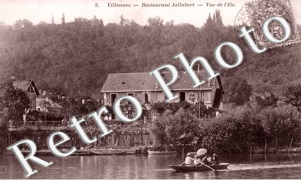 le Restaurant Jallabert, Vue de l'Ile